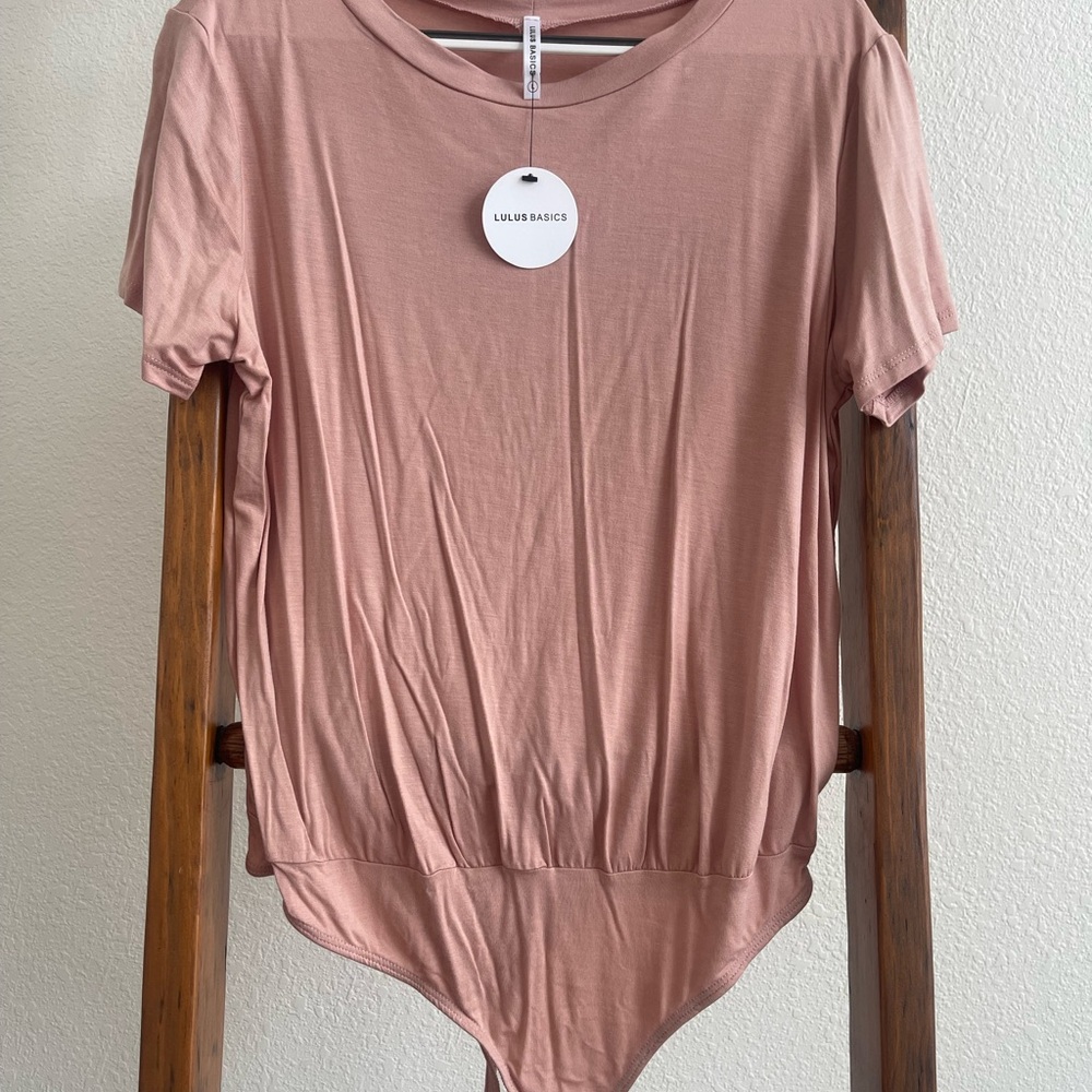 Lulus Blush Bodysuit NWT size L